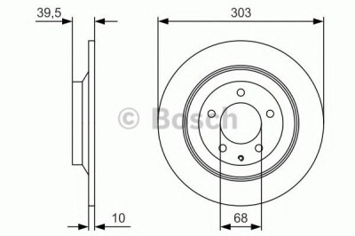 Disc frana MAZDA CX-5 (KE, GH) (2011 - 2016) BOSCH 0 986 479 V04 foto