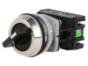 Comutator Rotativ 30mm 2NC/NO Negru IP56