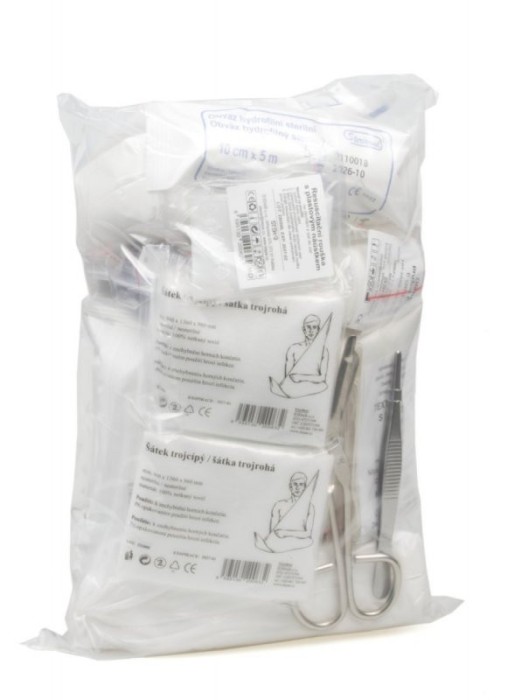 Kit de prim ajutor pentru 20 persoane, pungă PE