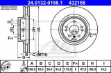 Disc frana MERCEDES M-CLASS (W164) (2005 - 2011) ATE 24.0132-0158.1