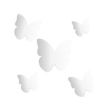 Autocolante de perete, acrilice, Fluturi oglinda, set 5 bucati, ATU-085703, Oem