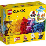 LEGO Classic Caramizi transparente creative, 500 piese