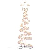 vidaXL Pom de Crăciun cu LED-uri 100 LED-uri alb cald 150 cm