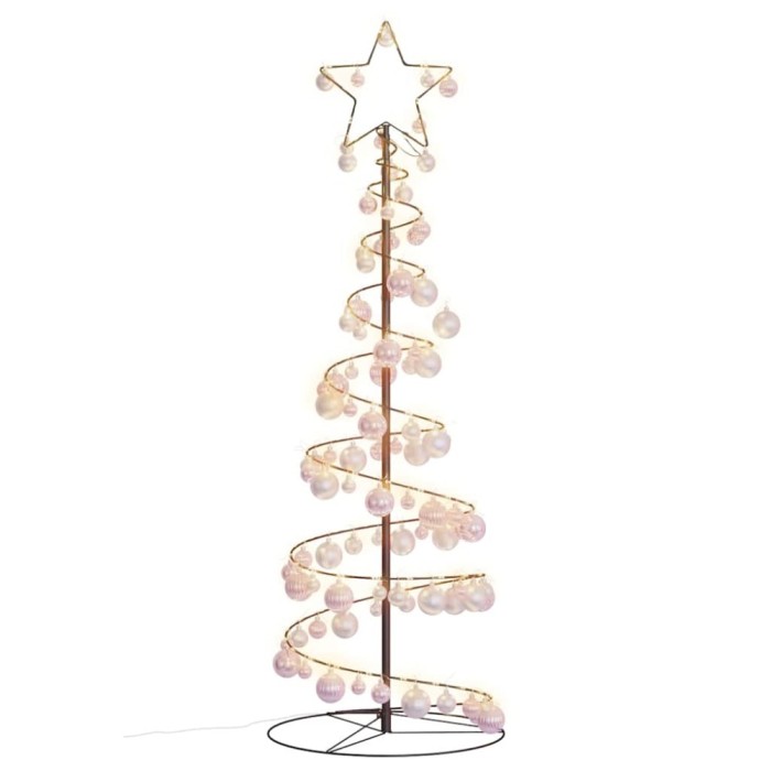 vidaXL Pom de Crăciun cu LED-uri 100 LED-uri alb cald 150 cm 3318563