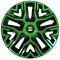 Set 4 Capace Roti 15 inchi (R15), Best Verde-Negru, Compatibile Cu Seat