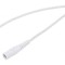 Cablu DC 5,5/2,5 Soclu Drept Alb 0,25m