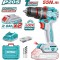 TOTAL - MASINA DE GAURIT CU PERCUTIE - 20V - 2.0AH LI-ION (INCLUDE 2 ACUMULATORI + 1 INCARCATOR) PowerTool TopQuality