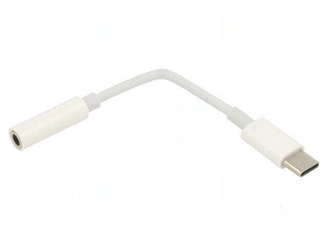 Adaptor Jack 3,5mm 4pin USB C 0,15m Alb