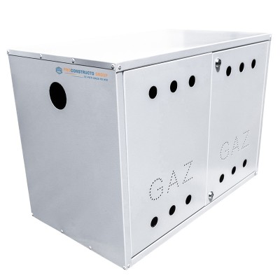 Firida 50x70x40 cm, Proconstructo Group, cutie pentru contor de gaz si regulator, gri, din tabla, cu foto