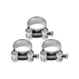 Set 3 cleme zincate cu surub 32-35/20mm Vorel 73793