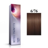 Wella Professionals, Illumina Color, Vopsea permanentă de păr, 6/76 Dark Blonde Violet Chestnut, 60 ml