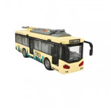 Autobuz cu sunete, lumini si functie usi deschise Traffic Bus 28 cm, Oem