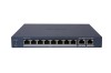 SWITCH GIGABIT 8PORTURI 8XPOE &quot;DS-3E1510P-EI/M&quot; (timbru verde 2 lei), HIKVISION