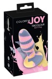 Plug anal unic, colorat Tricolour Butt Plug, Orion