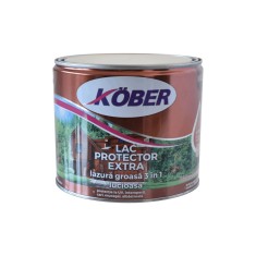 Lac protector extra mahon 2.5L pentru lemn, lazura groasa solventi, exterior si interior