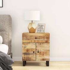 vidaXL Noptieră, 50x33x60 cm, lemn masiv mango și lemn prelucrat 350668