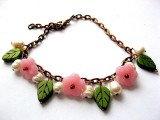 bratara howlite perle naturale si sticla 18790