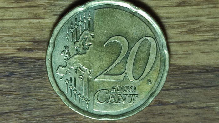 Grecia - moneda de colectie - 20 euro cent 2021 - A doua harta a Europei - XF