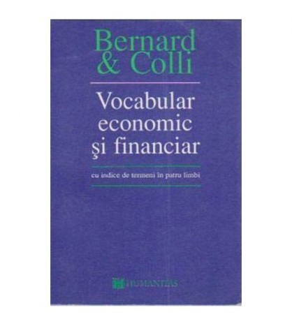 Yves Bernard, Jean-Claude Colli - Vocabular economic si financiar -