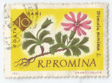 **Romania, LP 524/1961, Cent. Gradinii Botanice din Bucuresti, eroare, oblit., Stampilat