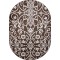 Covor Oval Model Ramuri 16026-13, Marime 60 x 110 cm, Crem, Maro, Inaltime Fir 7 mm, Antialergic, Polipropilena, Living, Dormitor, Sufragerie, Birou