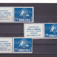 Spania/Romania, Exil romanesc, em. a XXII-a, Europa 1960, dant., 1960, MNH