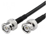 Cablu BNC 50&Omega; 0,5m Negru