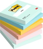 Cumpara ieftin Notite adezive Post-it Beachside 100 file 6 bucati/pachet Notite adezive 3M Post-it Dreamy 76x 76 mm 100 file 6 buc/set