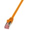 PATCH CORD S/FTP LOGILINK Cat6, LSZH, cupru, 1 m, portocaliu, AWG27, dublu ecranat &quot;CQ2038S&quot; (timbru verde 0.08 lei)