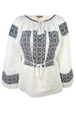 Bluza tip ie RIAG, marime 2XL, alb/negru glossy