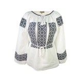 Bluza tip ie RIAG, marime M, alb/negru glossy