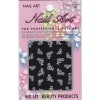 Trandafiri albi, pietre - stickere 3D, INGINAILS