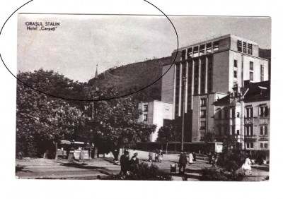 CP Orasul Stalin (Brasov) - Hotel Carpati, RPR, animata, patata foto