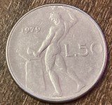C50 - Moneda foarte veche - Italia - 50 lire - 1979