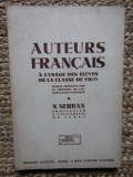 N. Serban - Extraits des auteurs francais A L USAGE DES ELEVES DE LA CLASSE DE VII-EME