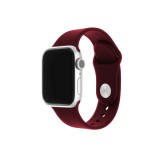 Fixed - Silicone Sporty Strap Set 35mm - Apple Watch 1/2/3/4/5/6/7/8/9/10/SE/SE 2/Ultra/Ultra 2 (42/44/45/46/49mm) - Burgundy