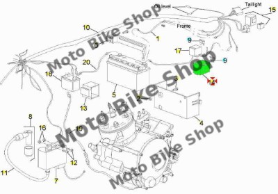 MBS Suport cauciuc siguranta Aprilia RS 50 &amp;#039;96-&amp;#039;05, Cod Produs: AP8212525PI foto