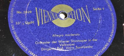 nr. 6 - PLACA PT. GRAMOFON PATEFON ( titlul in poze fata / verso ) foto