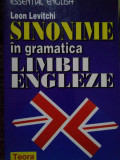 Leon Levitchi - Sinonime in gramatica limbii engleze (1997)