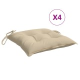 Cumpara ieftin Perne de scaun, 4 buc., bej, 50x50x7 cm, textil oxford