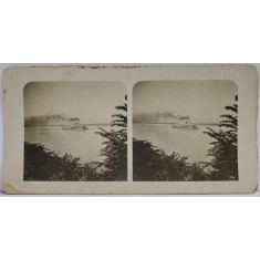 VAPORUL MISSISSIPPI , FOTOGRAFIE STEREOSCOPICA , INCEPUTUL SEC. XX