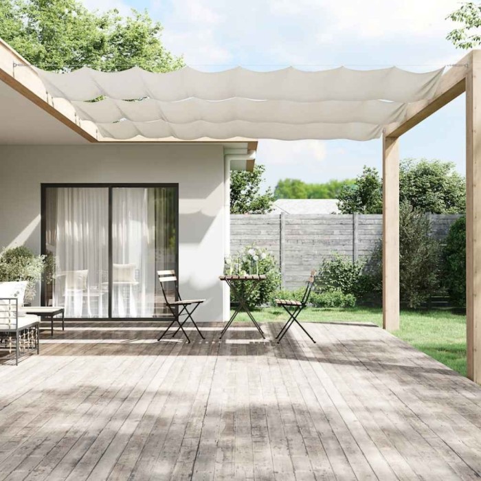 vidaXL Copertină verticală, alb, 100x800 cm, țesătură Oxford 148161