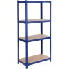 SONGMICS Raft cadru metalic modular pentru depozitare, 4 polite, 160x80x40cm, sarcina 520 kg, albastru Household NewTrend