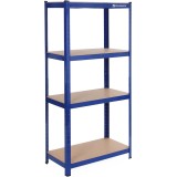 SONGMICS Raft cadru metalic modular pentru depozitare, 4 polite, 160x80x40cm, sarcina 520 kg, albastru Household NewTrend
