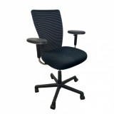 Scaun ergonomic Vitra T-chair, negru-gri, multiple reglaje - Second hand, Dab4Office
