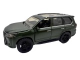 Machetă auto Lexus LX 570 SUV metalic verde &icirc;nchis cu uși funcționale