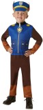 Costum de carnaval Paw Patrol Chase pentru copii, cu salopeta si sapca