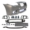 Set bara fata BMW Seria 5, 2013-08.2017, cu gauri spalator; grunduit, de vopsit; type M-Tech; cu grile inferioare; cu gauri lampa ceata; Tuning,