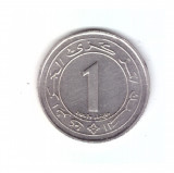 Moneda Algeria 1 dinar 1987, stare foarte buna, curata, Africa, Cupru-Nichel