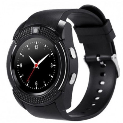 Ceas Smartwatch V8 Negru HandsFree Bluetooth 3.0 Micro SIM Android Camera 1.3MP foto